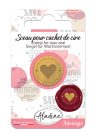 Aladine Viaszpecsét fej 20 mm - Szív - Heart - Wax Seal (1 db)