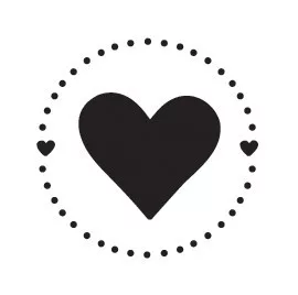 Aladine Viaszpecsét fej 20 mm - Szív - Heart - Wax Seal (1 db)