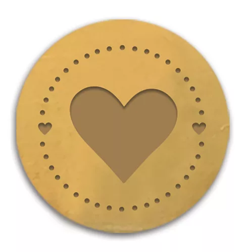 Aladine Viaszpecsét fej 20 mm - Szív - Heart - Wax Seal (1 db)