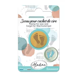   Viaszpecsét fej - Baba talp lenyomattal - Aladine Wax Seal (1 db)