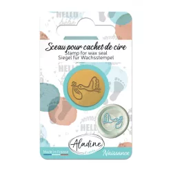   Aladine Viaszpecsét fej 20 mm - Gólya - Stork - Wax Seal (1 db)