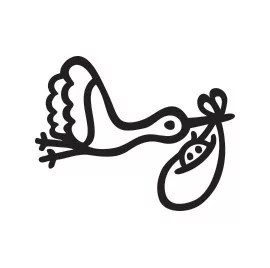 Aladine Viaszpecsét fej 20 mm - Gólya - Stork - Wax Seal (1 db)