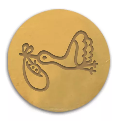 Aladine Viaszpecsét fej 20 mm - Gólya - Stork - Wax Seal (1 db)