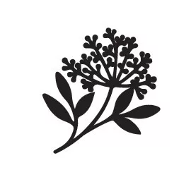 Aladine Viaszpecsét fej 20 mm - Virág ágon, levéllel - Hemlock - Wax Seal (1 db)