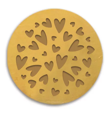 Aladine Viaszpecsét fej 20 mm - Szívek - All Over Hearts  - Wax Seal (1 db)