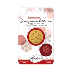   Aladine Viaszpecsét fej 20 mm - Karácsonyi gömb - Christmas Ball - Wax Seal (1 db)