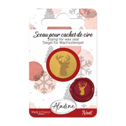   Aladine Viaszpecsét fej 20 mm - Rénszarvas - Raindeer - Wax Seal (1 db)