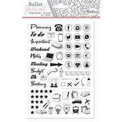   Aladine Gumibélyegző - Office Organization  - Bullet Journal Foam Stamps (1 csomag)