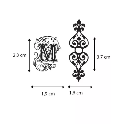 Aladine Dekor gumibélyegző - Arabesque Alphabet - Creative Foam Stamps (1 csomag)