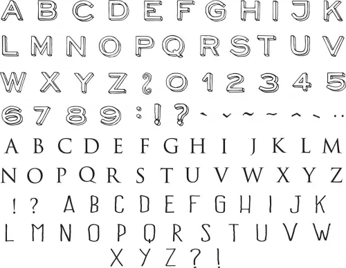 Aladine Dekor gumibélyegző - Letters Mini - Creative Foam Stamps (1 csomag)