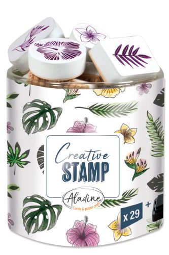 Aladine Dekor gumibélyegző - Jungle - Creative Foam Stamps (1 csomag)