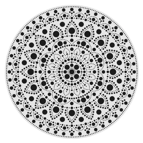 AladinE Mandala pontozó készlet 30 cm - 3 - Dot painting (1 db)