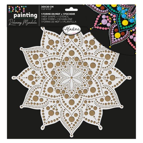 AladinE Mandala pontozó készlet 30 cm - 2 - Dot painting (1 db)