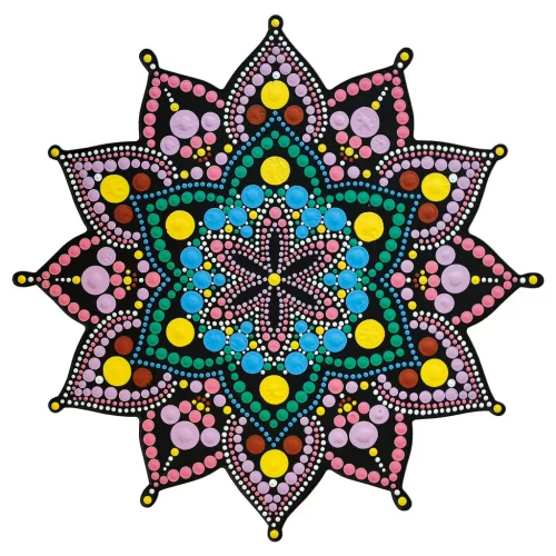 AladinE Mandala pontozó készlet 30 cm - 2 - Dot painting (1 db)