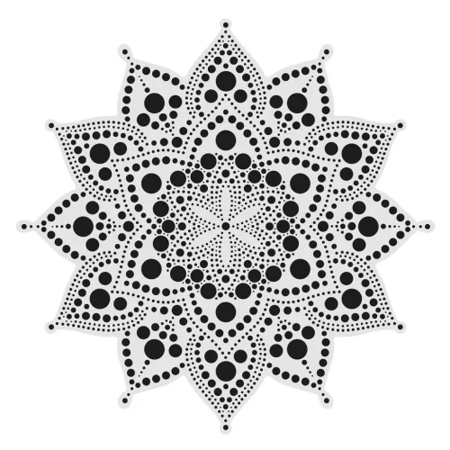 AladinE Mandala pontozó készlet 30 cm - 2 - Dot painting (1 db)