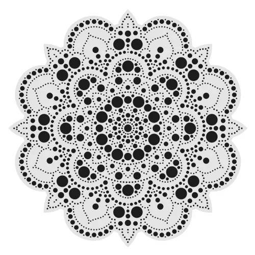 AladinE Mandala pontozó készlet 30 cm - 1 - Dot painting (1 db)