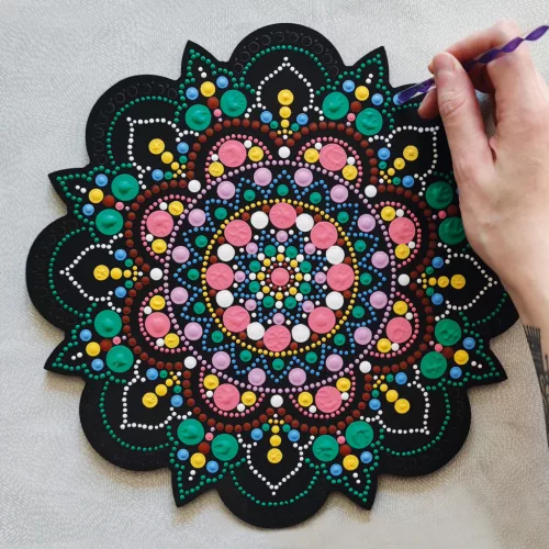 AladinE Mandala pontozó készlet 30 cm - 1 - Dot painting (1 db)