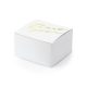 Köszönetajándék doboz "Thank you" fehér - arany 6x3.5x5.5cm (10 db)