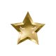Papírtányér Little Star – Csillag, arany tükör (6 db)