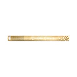 Konfetti ágyú arany szívekkel 60 cm