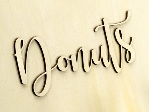 Fából Készült Fánkfal – Natúr Fa, 45 x 55 cm