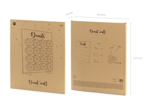 Fából Készült Fánkfal – Natúr Fa, 45 x 55 cm