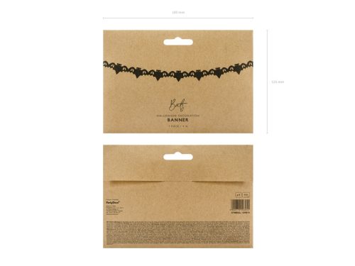 Halloween denevér füzér (4 m)