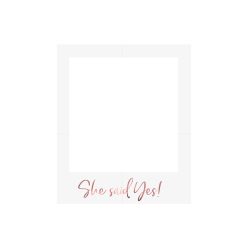 Slefie képkeret – She Said Yes, rózsaarany