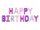 Fólia lufi Happy Birthday felirat Lila (340x35 cm)