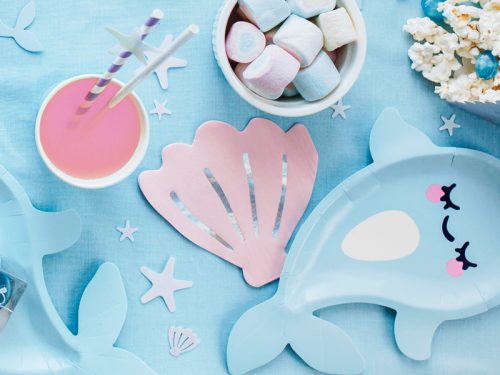 Rózsaszín kagyló papírszalvéták (20 db)