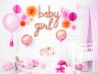 Fólia lufi „Baby” felirat, rózsaarany