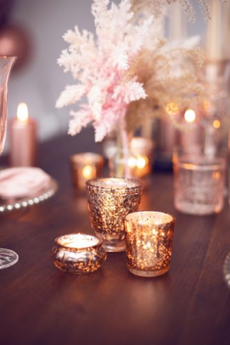 Gyertyatartó 3cm rózsaarany