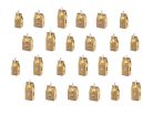 Adventi naptár házikók – DIY készlet, kraft színű (24 db)