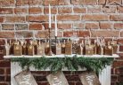 Adventi naptár házikók – DIY készlet, kraft színű (24 db)
