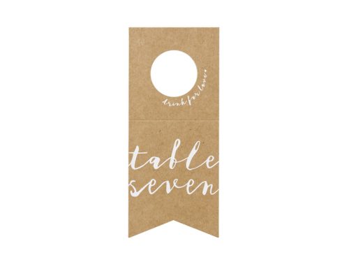 Asztalszámok - Üvegre akasztható (10 db)