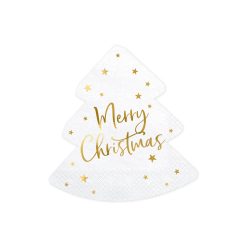 Szalvéta Karácsonyfa Merry Christmas 16x16.5cm (20 db)