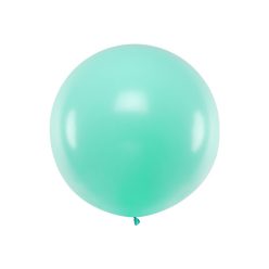 Óriás kerek léggömb 1m Pasztell világos menta