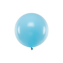 Óriás kerek léggömb 60cm Pasztell világoskék