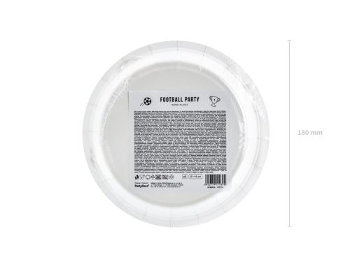 Focilabda formájú party papírtányér(6 db)