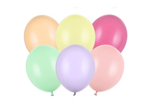 Erős Lufi 23cm Pasztell Mix (100 db)