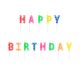 Születésnapi Gyertyák "Happy Birthday" Színes