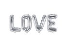 Fólia lufi Love 140x35cm ezüst