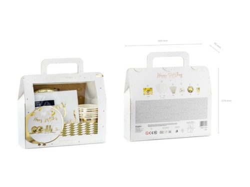 Születésnapi Party Dekorációs készlet - Arany