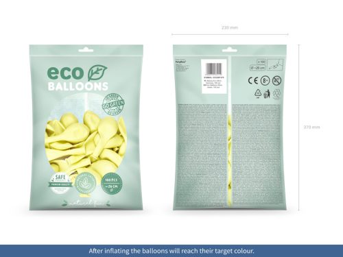 Eco Lufi 26cm Pasztell krémszín (100 db)