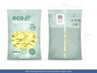 Eco Lufi 30 cm Pasztell krémszín (100 db)