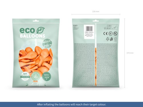 Eco Lufi 26cm Pasztell barack (100 db)