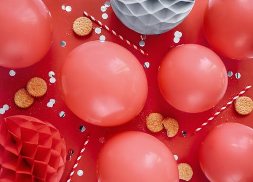 Eco Lufi 30 cm Pasztell piros (100 db)