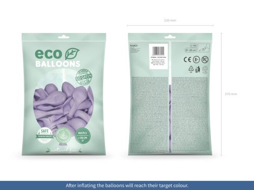 Eco Lufi 26cm Pasztell világos lila (100 db)