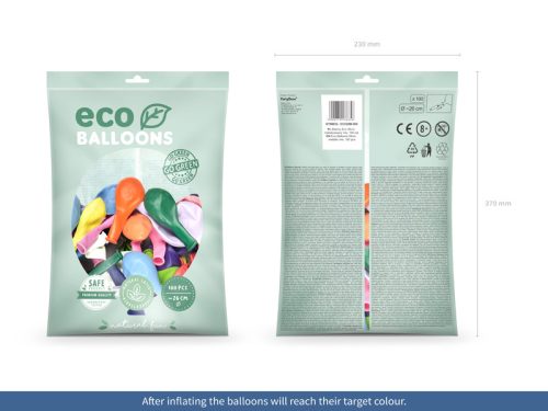 Eco Lufi 26cm Metál mix (100 db)