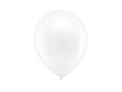 Szivárvány léggömb 23cm Metál fehér (100 db)